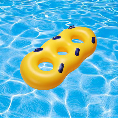 OEM jaune PVC lourd service gonflable bague de natation pour le parc aquatique
