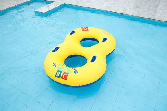 Adultes enfants double anneau de natation piscine d'eau tube flottant pour parc aquatique