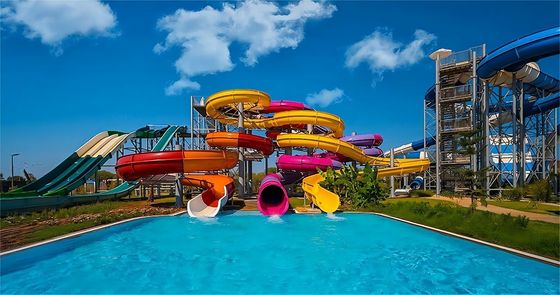 7m de largeur piscine privée toboggans enfants parc d'attractions jeux Amuse Ride