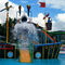 Terrain de jeu Aqua Park Slides de rouille de bateau de pirate de glissière de tour d'eau de fibre de verre anti