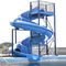 Couleur bleue de fibre de verre d'une seule pièce de glissière d'eau de piscine de cyclone pour Aqua Park