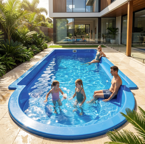Dernières nouvelles de l'entreprise Épaisseur de la coque de piscine en fibre de verre expliquée : pourquoi 10-12 mm est important