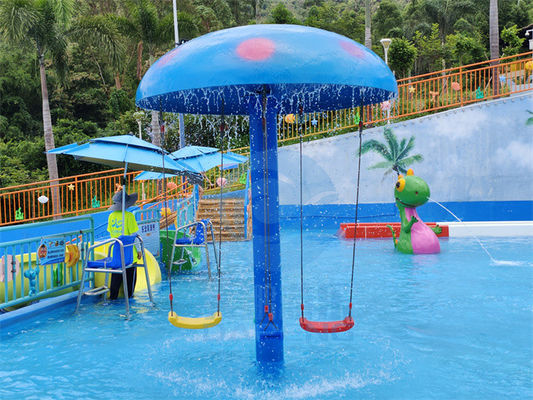 Ensemble d'oscillation de champignon de l'eau de fibre de verre de jeux d'Aqua Park Equipment Kids Pool