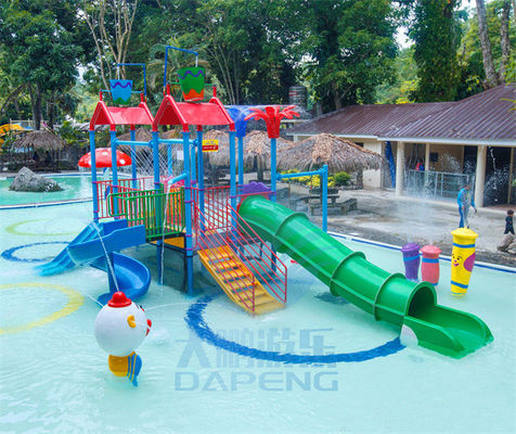 La glissière colorée RoHS de piscine de fibre de verre d'enfants de glissière d'eau de terrain de jeu a approuvé
