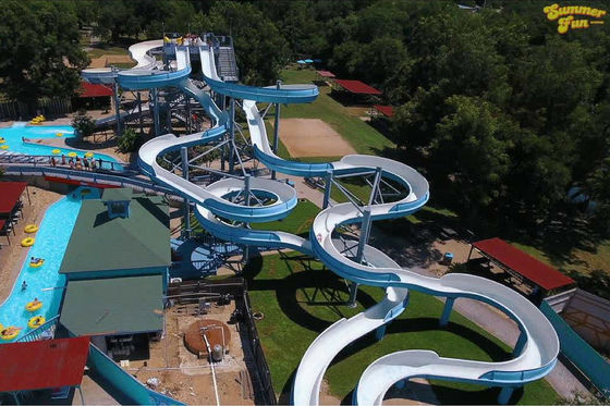 Un bon prix. OEM Parque d'aventure à thème aquatique extérieur Grand toboggan en fibre de verre de 12 mm d'épaisseur en ligne