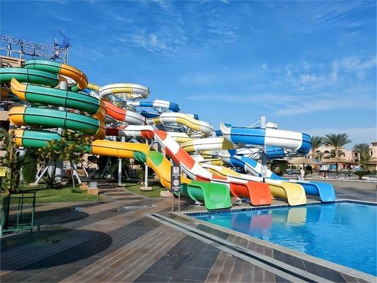 Un bon prix. Piscine toboggan en fibre de verre pour enfants parc à thème commercial terrain de jeux attractions en ligne