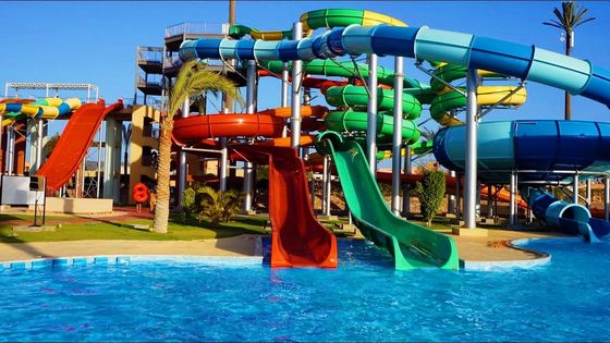 Un bon prix. Parc d'attractions aquatiques Grand équipement de jeu Carnaval Fiberglass Slide en ligne