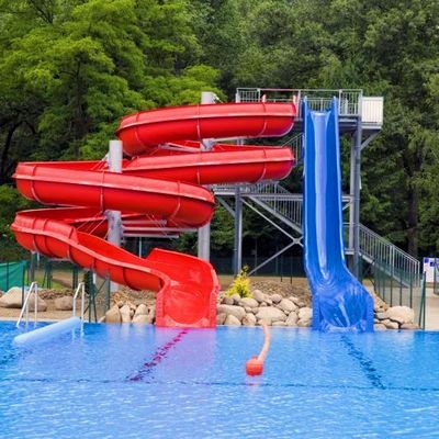 Un bon prix. Maison d'eau Parc aquatique en fibre de verre Grand toboggan de piscine en ligne