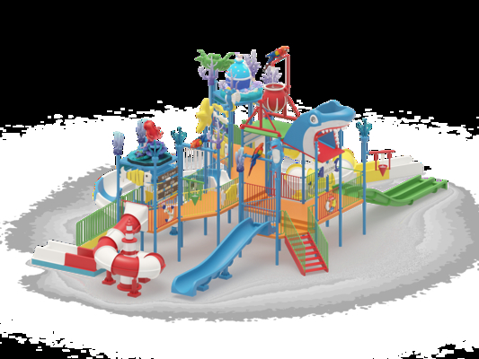 Un bon prix. Maison de parc aquatique en fibre de verre style océan avec décorations d'animaux marins, sûre pour les enfants en ligne