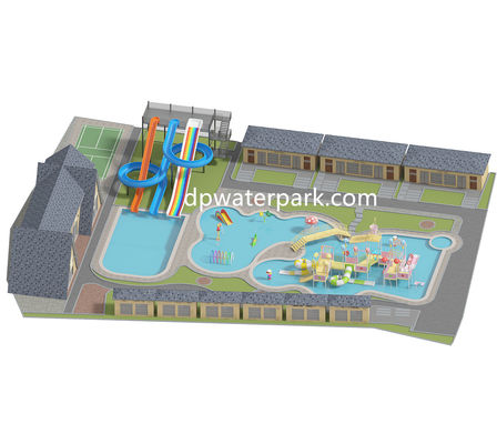 Un bon prix. Hôtel Aqua Park Design Equipement de jeux aquatiques en fibre de verre sur mesure Resort Parcs aquatiques toboggans avec enfants Play House en ligne