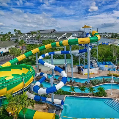 Un bon prix. Customized Colorful Fiberglass Water Park Slide for Resort Hotels Ending with Pool en ligne