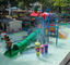 La glissière colorée RoHS de piscine de fibre de verre d'enfants de glissière d'eau de terrain de jeu a approuvé