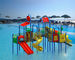 Glissière extérieure UV de piscine de glissière d'eau de terrain de jeu de sécurité d'enfants anti avec des seaux
