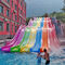6 taille de emballage des glissières d'eau de Mat Racer Water Slide Rainbow de fibre de verre de ruelles 10m