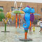 Équipement de parc à thème de l'eau, jet d'hippocampe de jeu de l'eau de fibre de verre pour des enfants