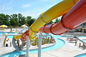 Double taille de diapositive 5.0m d'Aqua Park Spiral Swimming Pool de glissière d'eau d'hôtel de torsion