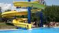 Parc d'attractions aquatiques piscine de fibre de verre toboggan pour enfants jouer couleur personnalisée