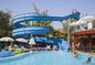 Parc d'attractions aquatiques piscine de fibre de verre toboggan pour enfants jouer couleur personnalisée