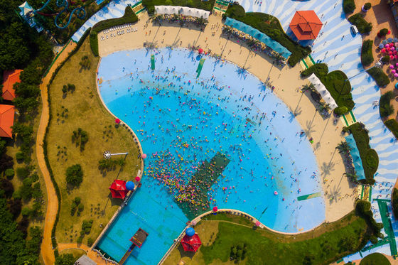 OEM parc aquatique grand bleu piscine à vagues de tsunami machine de surf artificielle en acier anti-UV à vendre