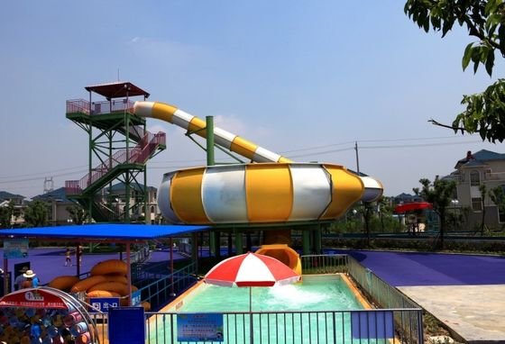 Le parc d'attractions de fibre de verre monte la glissière d'eau superbe de cuvette de béhémoth adaptée aux besoins du client
