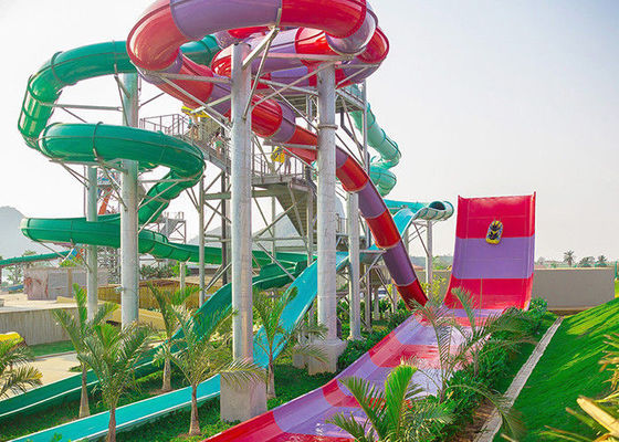 Un bon prix. Waterslide adulte de boomerang de fibre de verre de glissière d'Aqua Park Huge Outdoor Water en ligne