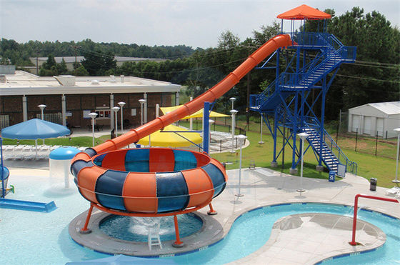 Taille simple de Rider Space Bowl Water Slide 12m de glissière de parc aquatique de fibre de verre