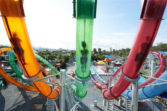 4 glissières d'eau de bouclage translucides extrêmes de glissière d'eau d'Aqualoop de ruelles