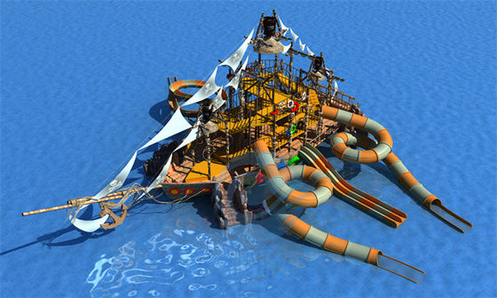 Glissières d'eau en acier de glissière d'eau de terrain de jeu de la fibre de verre HDG grandes pour des enfants d'adultes