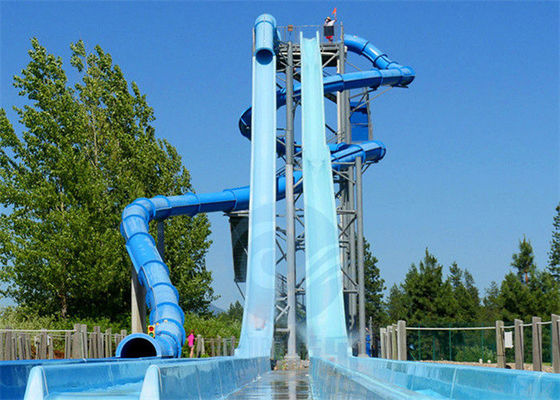 Glissière d'eau libre à grande vitesse d'automne de fibre de verre d'Aqua Park Kamikaze Water Slide