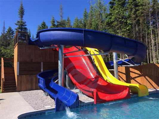 L'eau de piscine d'hôtel glissent la taille d'Aqua Park Equipment 4.5m de fibre de verre