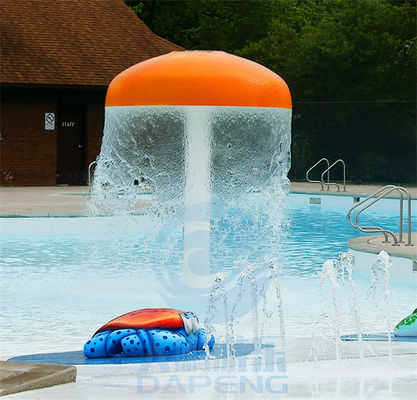 Les enfants arrosent des fontaines d'eau de champignon de taille de la protection 3.0m d'éclaboussure pour le parc de jet