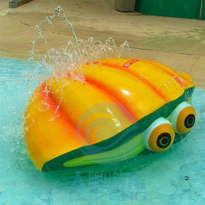 L'au sol de fibre de verre d'éléments d'Aqua Park Kids Splash Zone pulvérisent Shell - jaune