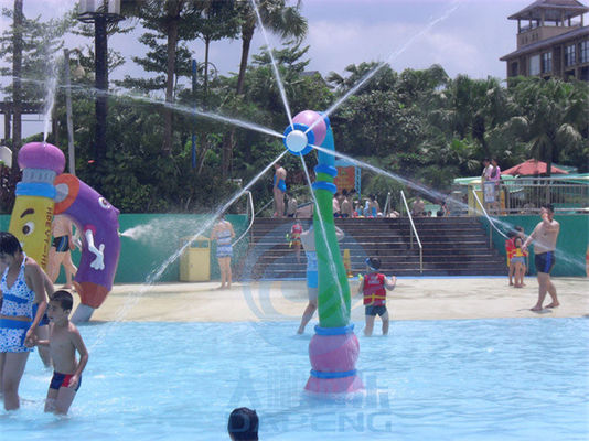 Arroseuse de piscine de jeu de l'eau, série d'usines d'arroseuse de vent de fibre de verre