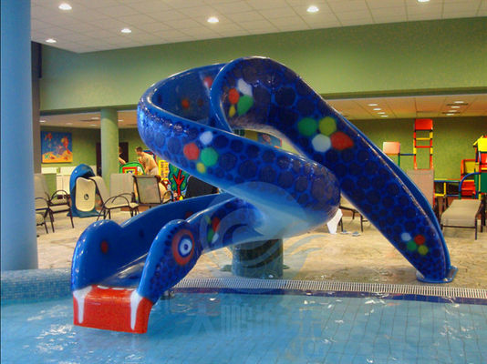 Glissière d'eau de serpent de piscine de fibre de verre de glissière d'eau de cobra d'enfants