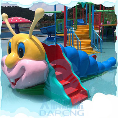 Le CE de glissière d'eau de Caterpillar de fibre de verre d'Aqua Park Mini Pool Slide a approuvé