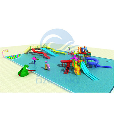 Combiné de glissière d'eau de terrain de jeu d'Aqua Park Hill Slide Ground d'enfants adapté aux besoins du client