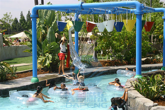 Fibre de verre 9 de seau de décharge de protection d'éclaboussure de pluie de parc d'attractions dans 1 adapté aux besoins du client