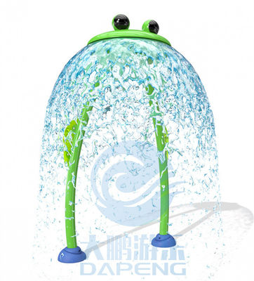 Les enfants arrosent la fontaine de cascade de grenouille de la protection solides solubles 304 d'éclaboussure pour des piscines