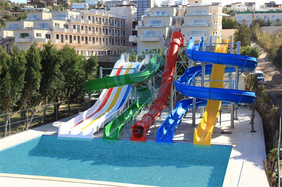 Taille résidentielle de l'équipement 4.0m de parc aquatique de fibre de verre de glissière d'eau de piscine
