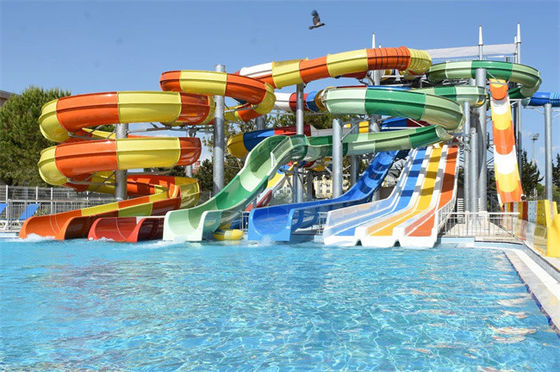 Corrosion commerciale Fade Proof For Hotel de groupe de glissière d'eau de piscine