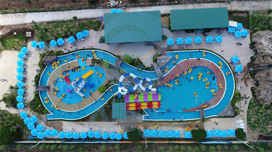 qualité Parc aquatique paresseux de rivière d'OEM 4000 Sqm adapté aux besoins du client avec des glissières de piscine Usine