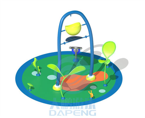 Conception de parc aquatique d'enfants de 50 ㎡ avec la garniture d'éclaboussure de l'eau, parc de jet avec le plancher d'EPDM