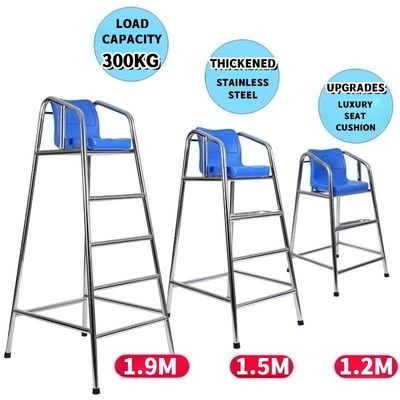 Maître nageur Chair Sliver +Blue d'acier inoxydable du parc aquatique 304 de Rts l'autre équipement de jeu de l'eau