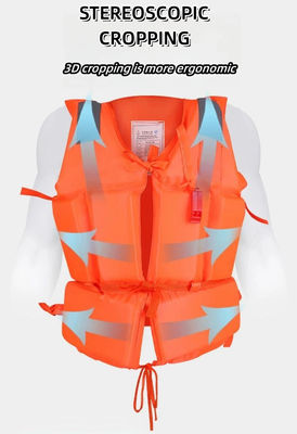 EPE écument gilet de vie commercial de natation orange de parc aquatique de gilets de sauvetage pour des adultes et des enfants