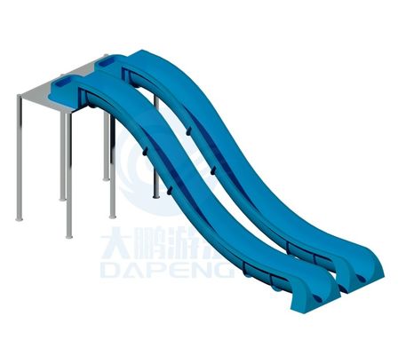 Piscine au-dessus du sol Jeux pour enfants Équipement de parc aquatique Slide en fibre de verre
