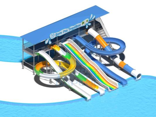 Parc d'attractions aquatiques Jeux d'eau Jeux de randonnée Équipement toboggan pour enfants Piscine