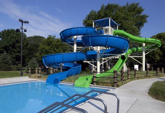 Parcs d'attractions Jeux d'eau Jeux en plein air Fibre de verre Pool de natation Slides pour enfants