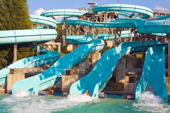 Parcs d'attractions en plein air Jeux sportifs pour enfants Parcs aquatiques Design de diapositives en fibre de verre