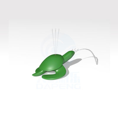 Parcs aquatiques enfant Splash Pad caractéristique Waddle piscine Sprinkler équipement forme de tortue Spray jouet