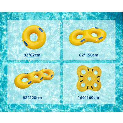 Anneaux de natation en plastique jaune épaissis Kayak pour parc aquatique